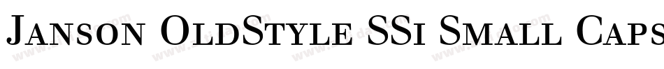 Janson OldStyle SSi Small Caps字体转换